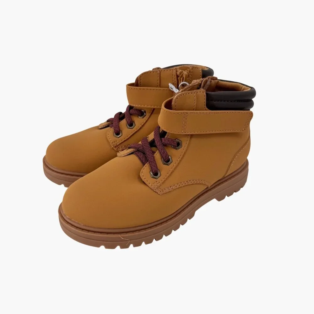 NEW Cat & Jack Toddler Eban Hiker Boots - Tan - Size 12
